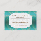 Kroonluchter lichten Elegant Visitekaartje (Achterkant)