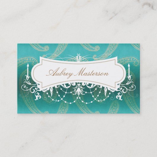 Kroonluchter lichten Elegant Visitekaartje (Voorkant)