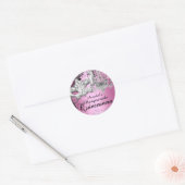 Kroonluchter Masquerade Roze Quinceanera Sticker (Envelop)
