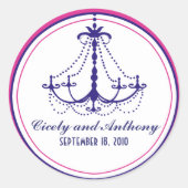 Kroonluchter Monogram Sticker (Voorkant)