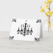 Kroonluchter Note Cards Kaart (Gele Bloem)