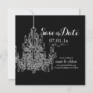 Kroonluchter/save datum/diy kleur van PixDezines Save The Date