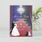 Kroonluchter Save The Date (Staand voorkant)