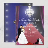 Kroonluchter Save The Date (Voorkant / Achterkant)