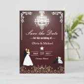 Kroonluchter Save The Date (Staand voorkant)