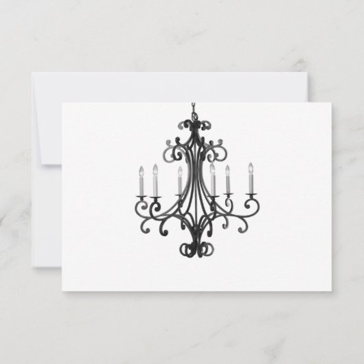 kroonluchter Save the Date (Achterkant)