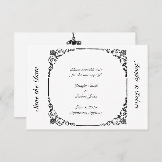 kroonluchter Save the Date (Voorkant / Achterkant)