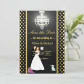 Kroonluchter Save The Date (Staand voorkant)