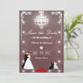 Kroonluchter Save The Date (Staand voorkant)