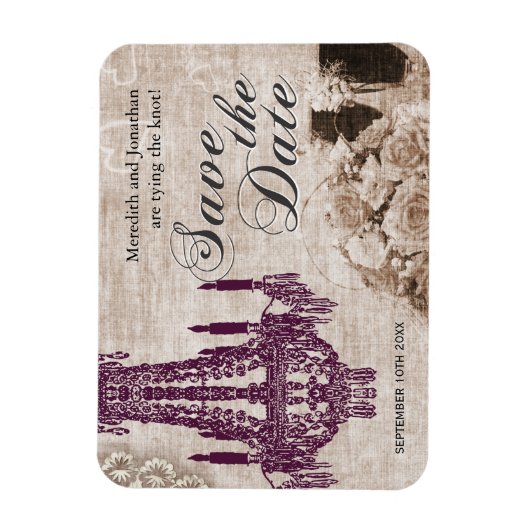  kroonluchter Save the Date Magnets Magneet (Verticaal)