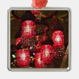 Kroonluchter te koop, Khan el Khalili Bazaar, Metalen Ornament