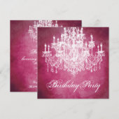  kroonluchter vrouwen 40ste verjaardagsfeest kaart (Voorkant / Achterkant)