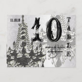 Kroonluchter Zilver Playbill Tafel Nummerkaart Briefkaart (Achterkant)