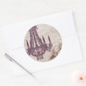 Kroonluchterstickers - OP MAAT Ronde Sticker (Envelop)