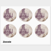 Kroonluchterstickers - OP MAAT Ronde Sticker (Vel)