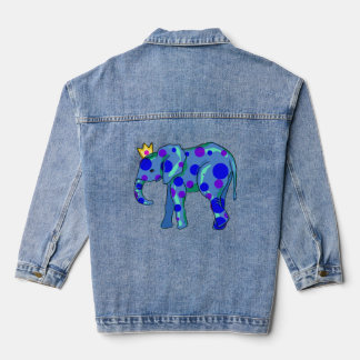 Kroonolifant met Polka Dots Meisje Denim Jacket