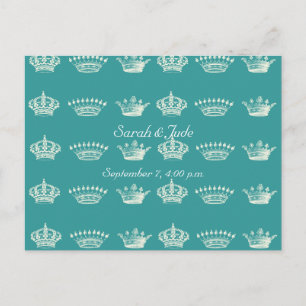 Kroonpatroon in wit briefkaart