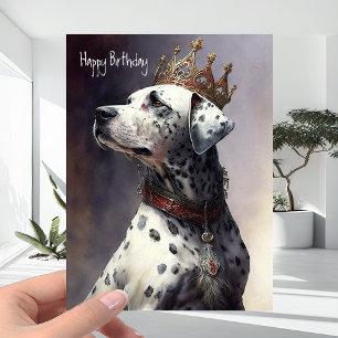 Kroonprins Dalmation - Hondenliefhebbers Happy Bir Kaart