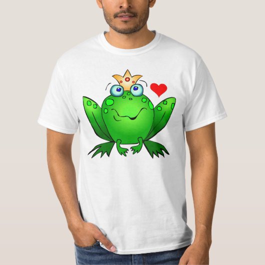 Kroonprins met kutkikker voor het hart t-shirt (Voorkant)