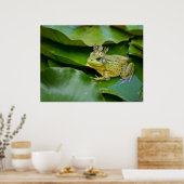 Kroonprins op Lily Pad Poster (Keuken)