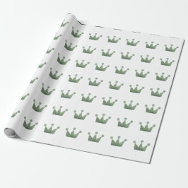 Kroonprins Princes Prince Mint Green White Cadeaupapier