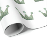 Kroonprins Princes Prince Mint Green White Cadeaupapier<br><div class="desc">florenceK-design Elegant uniek en knap voor vele gelegenheden zoals bruiloft,  afstuderen,  succesfeest.</div>