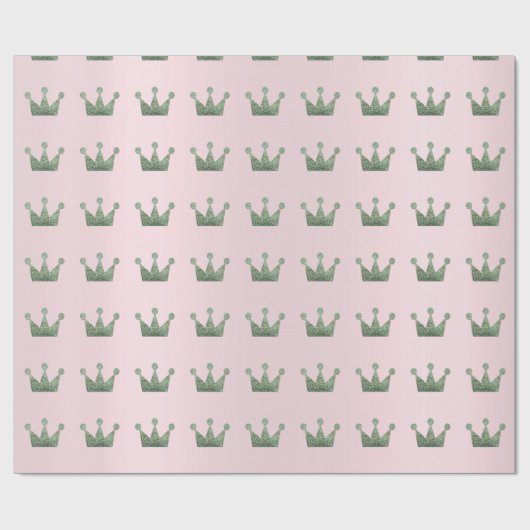 Kroonprins Princes Prince Mint Pink Cadeaupapier (Vlak)