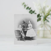 Kroonprins Rudolf van Oostenrijk met zus Gisela Briefkaart (Staand voorkant)