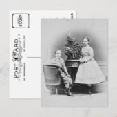 Kroonprins Rudolf van Oostenrijk met zus Gisela Briefkaart (Voorkant / Achterkant)