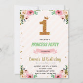 Kroonprinses 1e verjaardag uitnodiging (Voorkant)