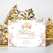  kroonprinses meisje verjaardag dank u kaart