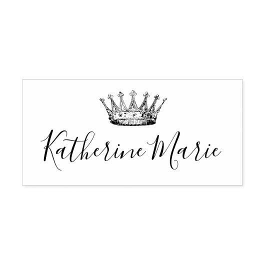 Kroonprinses Royal gepersonaliseerd Rubberstempel (Afrduk)