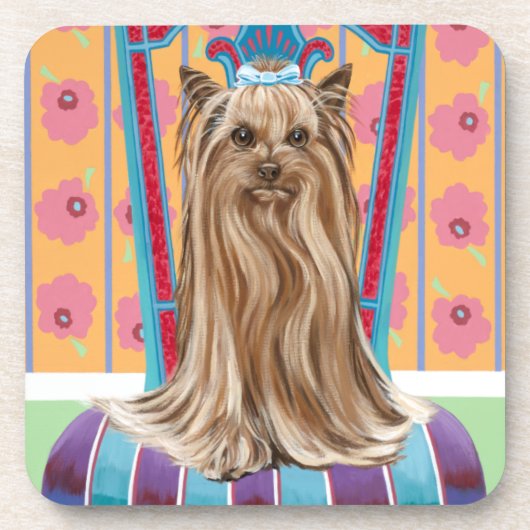 Kroonprinses Yorkie Onderzetter (Voorkant)