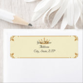 Kroonregentschap in Goud en Ivoor Etiket (Insitu)