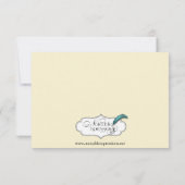 Kroonregentschap in goud en ivoor Save the Date (Achterkant)