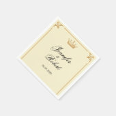 Kroonregentschap in Goud en Ivoor Servetten (Hoek)