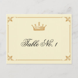 Kroonregentschap in Goud en Ivoor Tafelnummer