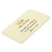 Kroonregentschap in Gouden Ivoor Bruiloft Save the Magneet (Linkerzijde)