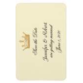 Kroonregentschap in Gouden Ivoor Bruiloft Save the Magneet (Verticaal)