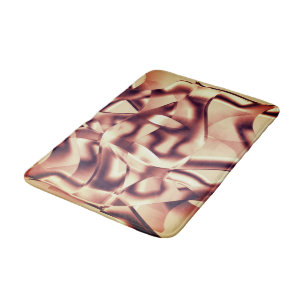 Kroonrode of bruinrode vormen, met een beige toon badmat