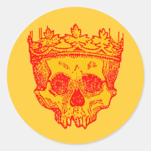 kroonschedel ronde sticker (Voorkant)
