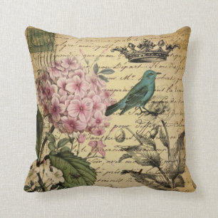 kroonschrift hydrangea vogel botanisch kussen