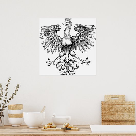 Kroonse Poolse Eagle Art print Posters (Keuken)