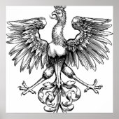 Kroonse Poolse Eagle Art print Posters (Voorkant)