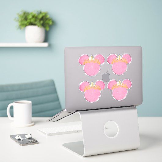 Kroonsticker Sticker (Laptop op bureau)