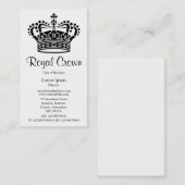 Kroonsymbool 02 - zwart visitekaartje (Voorkant / Achterkant)