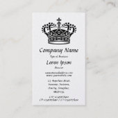 Kroonsymbool - (Goud) Visitekaartje (Voorkant)