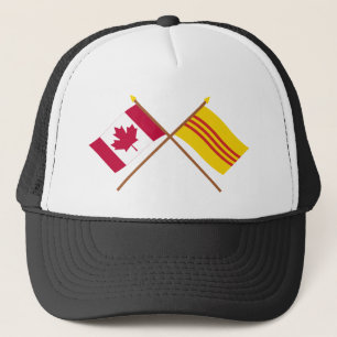 Kroonvlaggen uit Canada en Zuid-Vietnam Trucker Pet