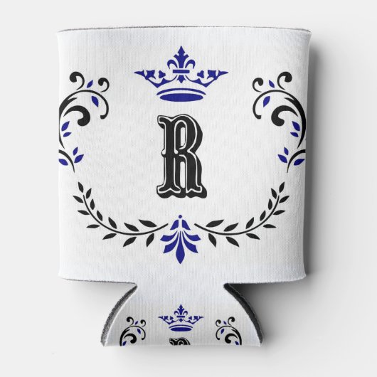 Kroonweimonogram "R" Blikjeskoeler (Voorkant)