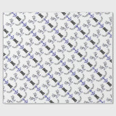 Kroonweimonogram "R" Cadeaupapier (Vlak)